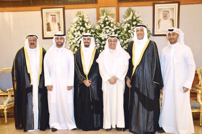علي العليان وعبدالله العليان وعبدالله المسباح يباركون﻿