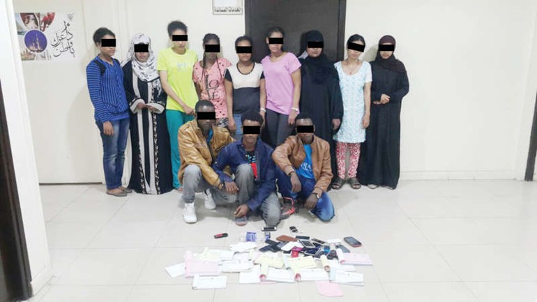 العمالة الهاربة التي ضبطت ﻿
