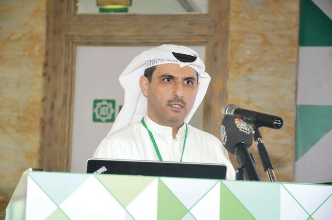 عبدالعزيز المرزوق خلال كلمته في الملتقى امس 		محمد هاشم﻿