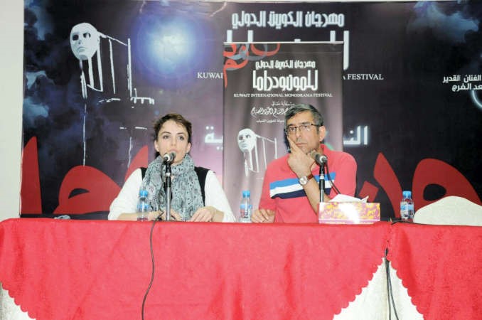 الممثلة والمخرجة الارمينية ارينا والمخرج رسول صغير