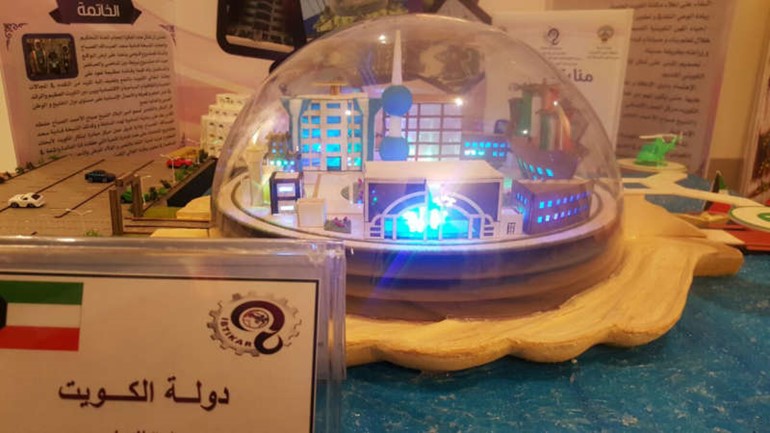 مجسم لاحد المشاريع المشاركة في المسابقة﻿