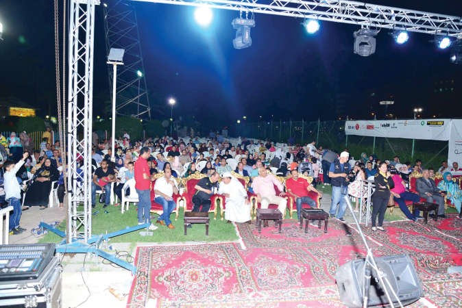 حضور غفير من ابناء الجالية المصرية يتابع فعاليات اليوم المفتوح في منتزه الشعب﻿