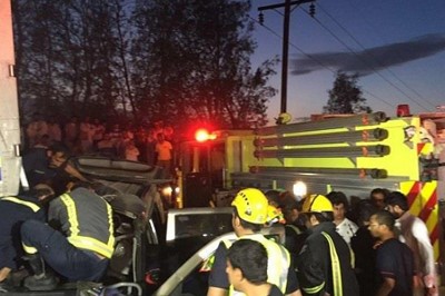 بالصور.. وفاة ثلاثة مصريين بحادث مروع في تبوك