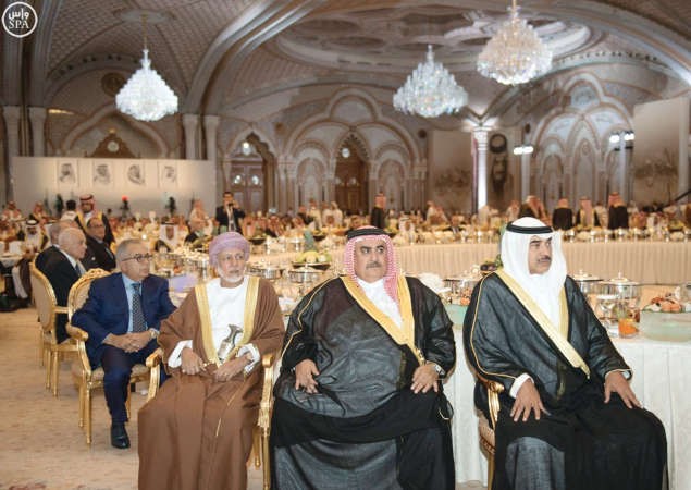 النائب الاول لرئيس مجلس الوزراء ووزير الخارجية الشيخ صباح الخالد خلال مشاركته في فعاليات مؤتمر سعود الاوطان بالرياض امسواس ﻿