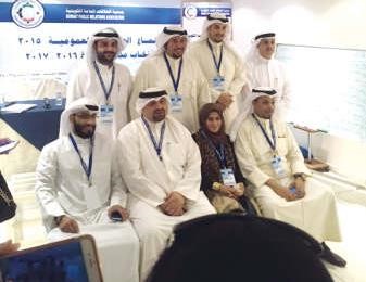 جمال النصار مع اعضاء قائمته بعد الفوز﻿