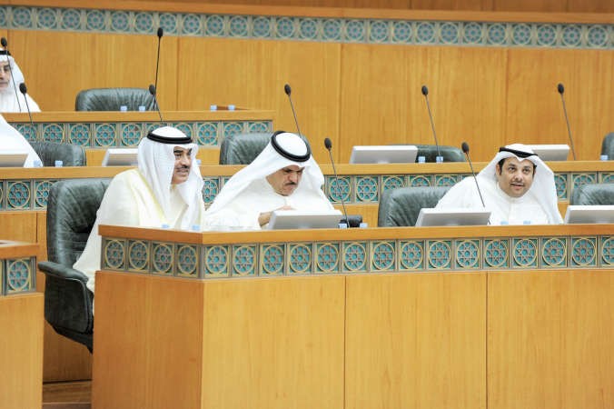 الشيخ صباح الخالد والشيخ سلمان الحمود ويعقوب الصانع﻿