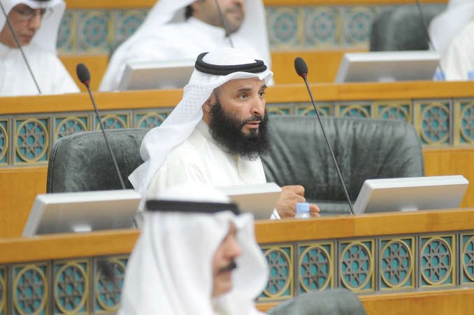 سعود الحريجي خلال الجلسة﻿