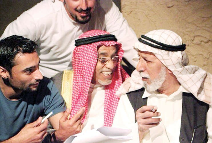 العامر مع الفنان القدير ابراهيم الصلال في مسلسل المعزب