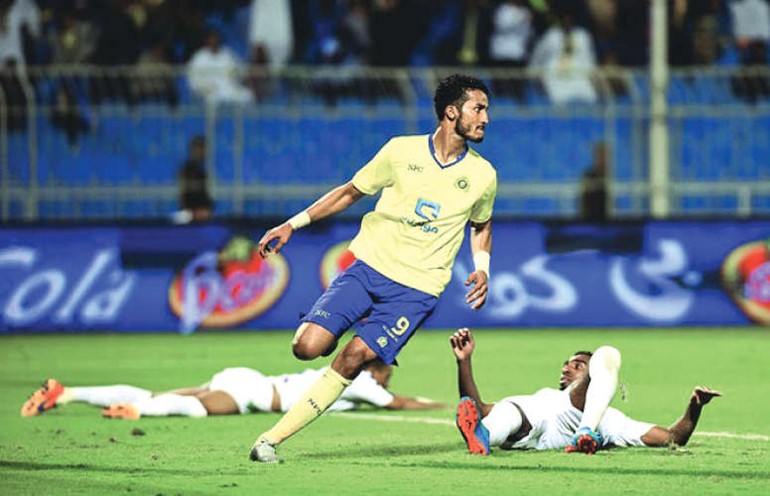 نايف هزازي يقود هجوم النصر اليوم 