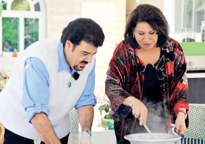 القصار مع الفنانة القديرة سعاد عبد الله في الجزء الاول من برنامج نكهة وبهار﻿