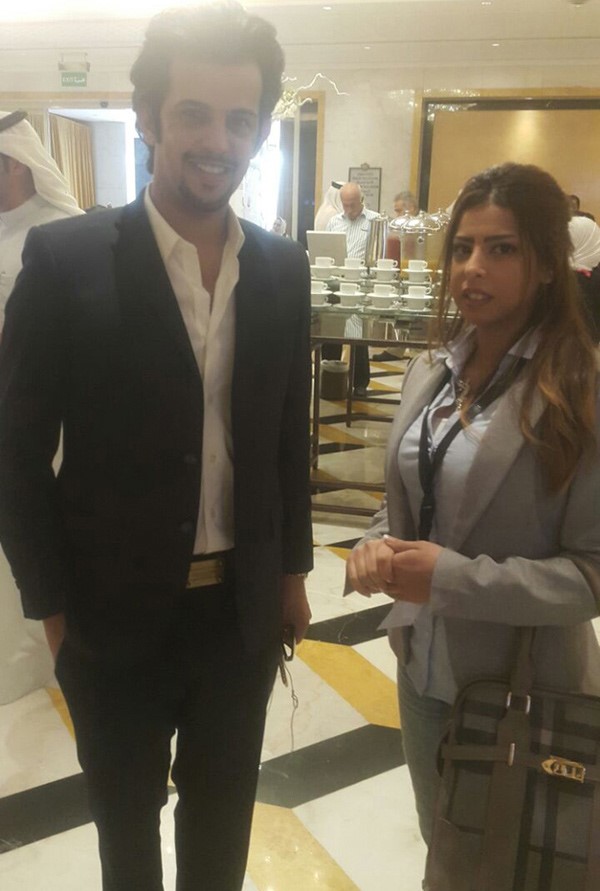 محمد الوسمي مع الزميلة دعاء خطاب