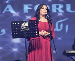 نوال اثناء الحفل﻿