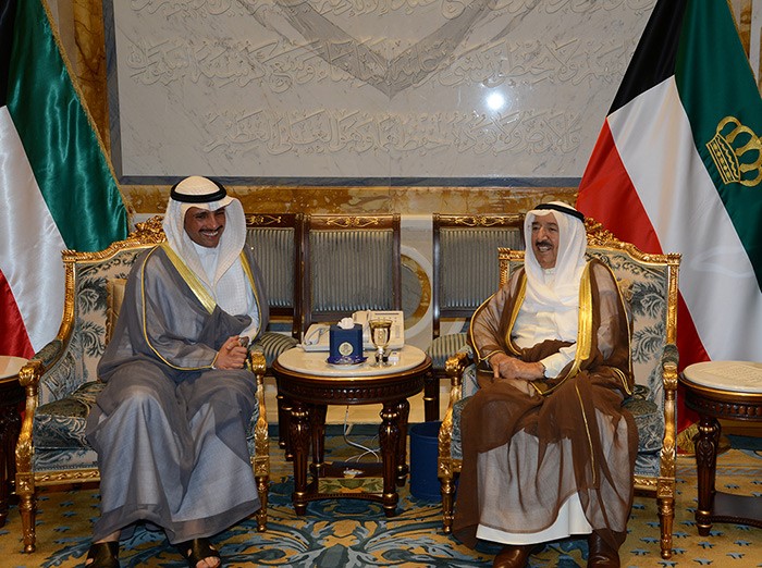 صاحب السمو الامير مستقبلا رئيس مجلس الامة مرزوق الغانم