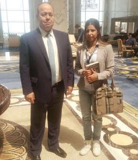 عبداللطيف المناوي خلال لقائه مع الزميلة دعاء خطاب 