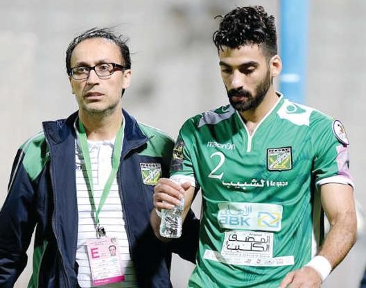 احمد ابراهيم برفقة طبيب الفريق دمحمد علي﻿