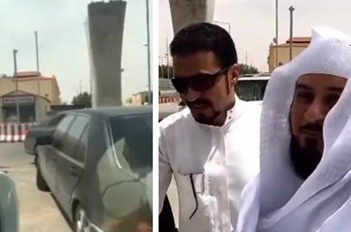 بالفيديو.. العريفي يترجل من سيارته لإنهاء خلاف بين شابين بالرياض على احقية المرور !