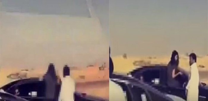 بالفيديو.. شاب يصطحب فتاة في سيارته خلال تجمع للمفحطين.. والجهات المختصة تتعقبه