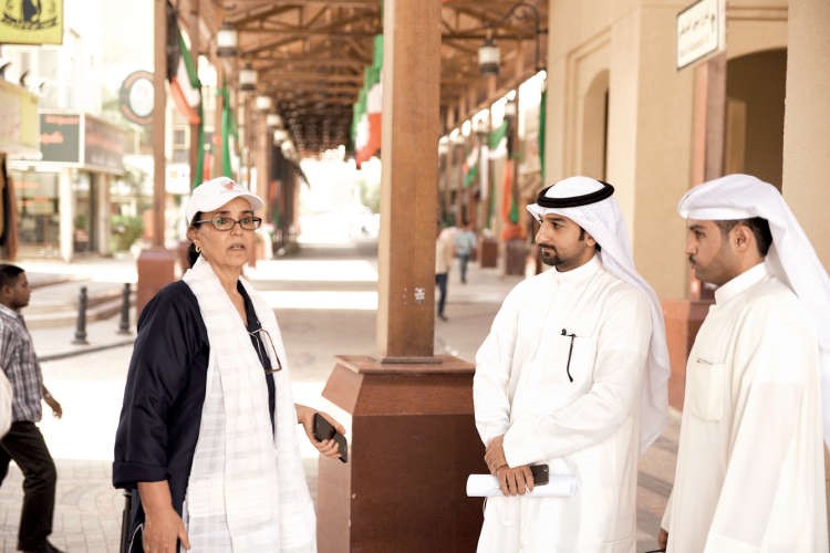 الشيخة امثال الاحمد خلال الجولة