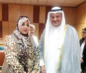 دعلي العبيدي مع الزميلة هناء السيدناصر عبدالسيد﻿