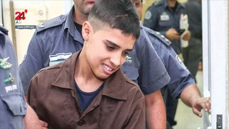 الطفل احمد مناصرة معتقلا﻿