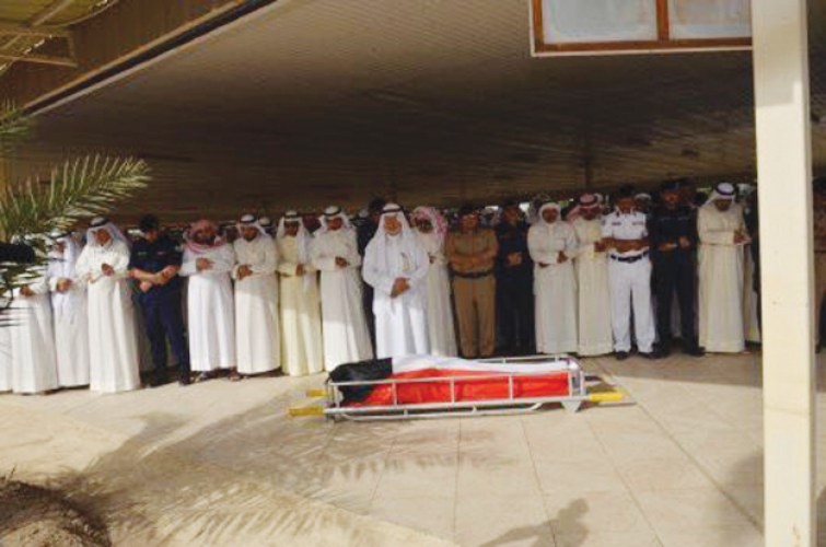 صلاة الجنازة على جثمان الشهيد الراحل﻿