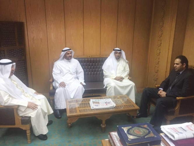 وليد الستلان وطلال العتيبي خلال التوجه الى القاهرة