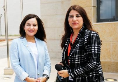 مراسلة كونا في رام الله الزميلة نجود قاسم ولانا ابوعيد﻿