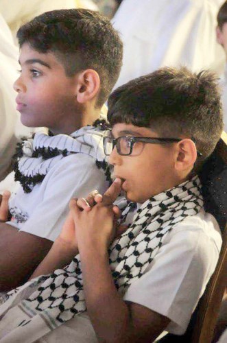 مشاركة الاطفال في الاحتفال﻿