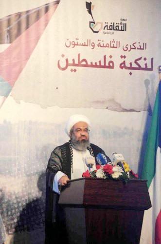 الشيخ حسين المعتوق متحدثا﻿