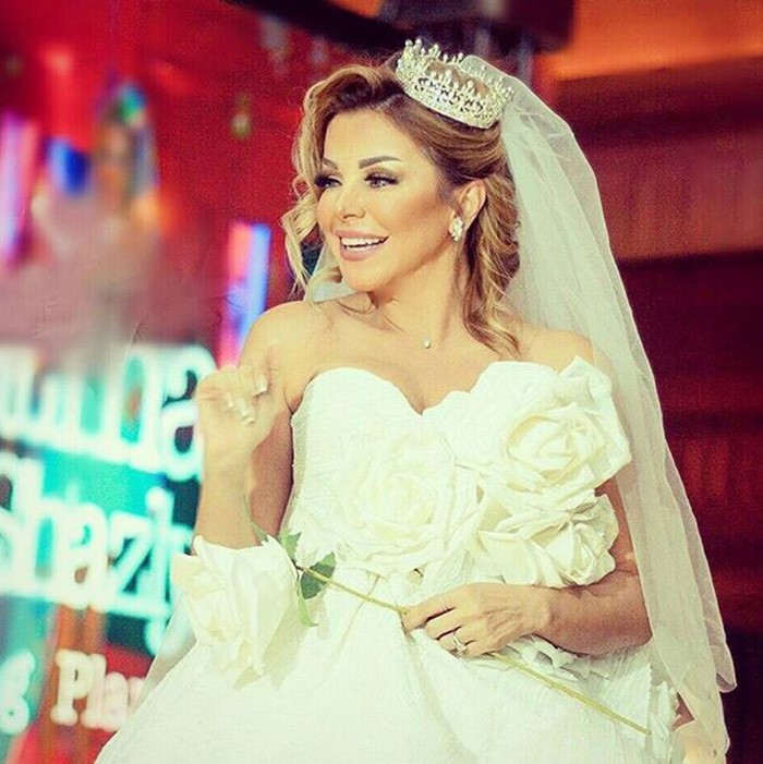 بالصور.. رزان مغربي تثير الحيرة بعد ظهورها بفستان الزفاف.. والجمهور يتساءل ؟