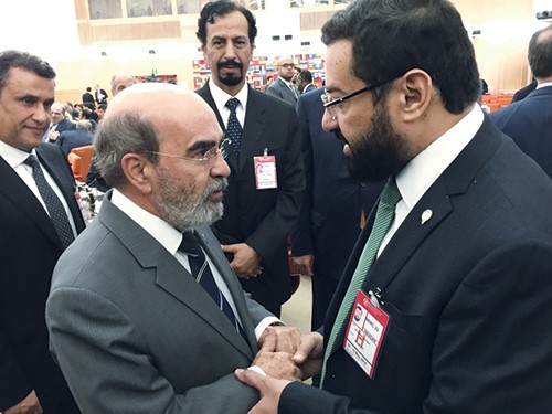 د علي العمير ود جوزيه غراتسيانو داسيلفا ويبدو الشيخ علي الخالد﻿