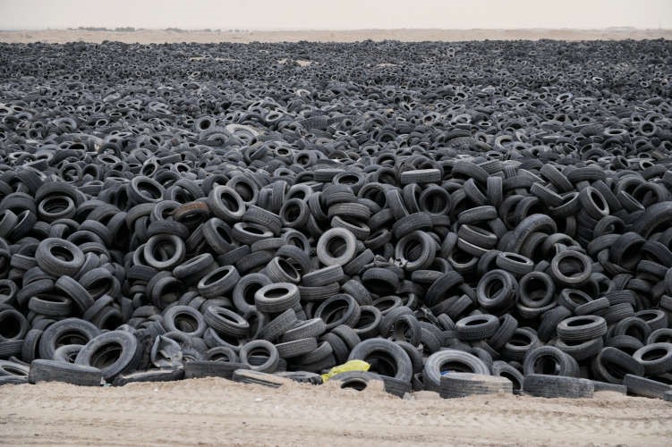 الاطارات المستعملة كنز ثمين اذا احسن استغلالها﻿