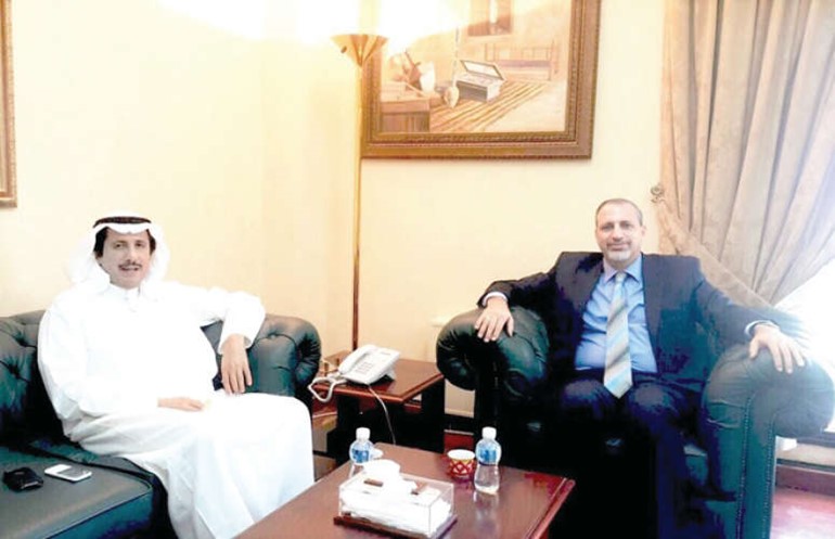 امين الشرقاوي والشيخ عزام الصباح ﻿