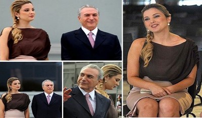 بالصور.. ابتزاز زوجة رئيس البرازيل المؤقت