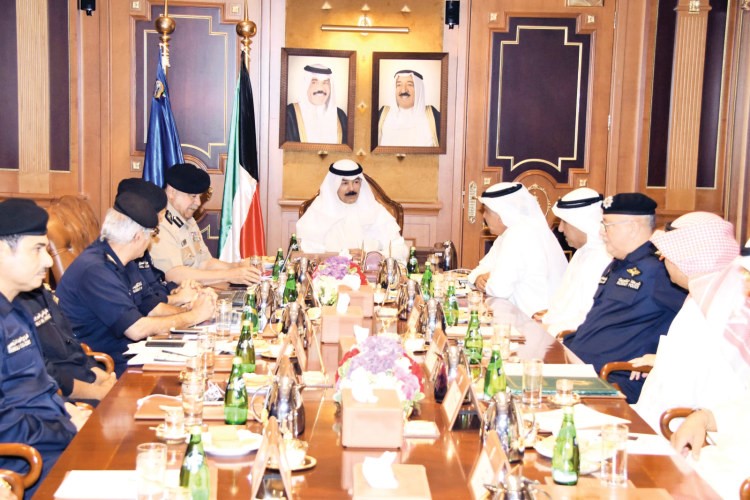 الشيخ محمد الخالد مترئسا اجتماعا تنسيقيا للقيادات الامنية 