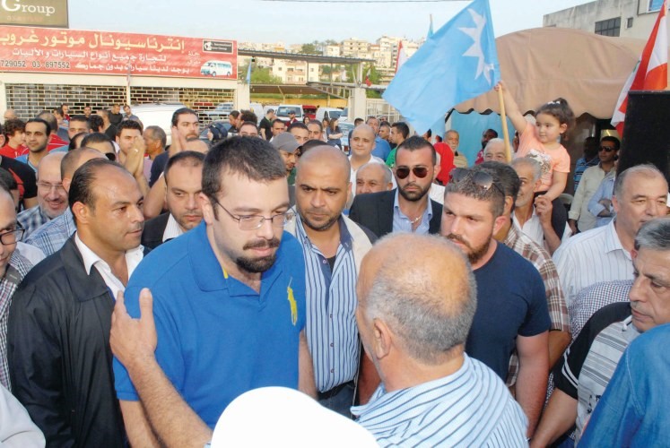 امين عام تيار المستقبل احمد الحريري في لقاء شعبي في مكسر العبدمحمود الطويل 