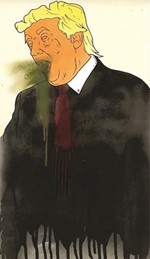 صورة كاريكاتورية لترامب	 الانترنت ﻿