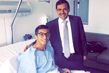 سفيرنا في اسبانيا دسليمان الحربي يطمئن على الصانع في برشلونة