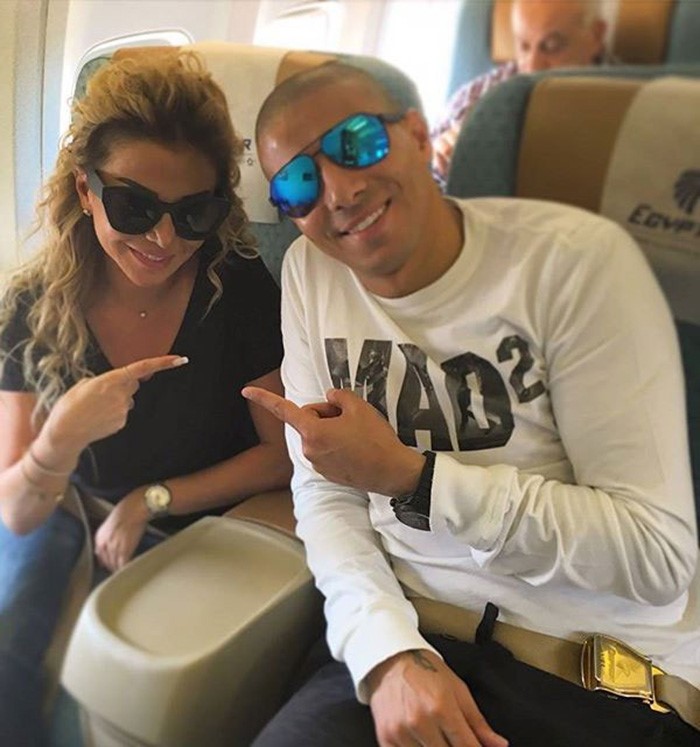 بالصور..  رزان مغربي تثير الجدل من جديد بظهورها مع لاعب كرة مصري في ألمانيا !