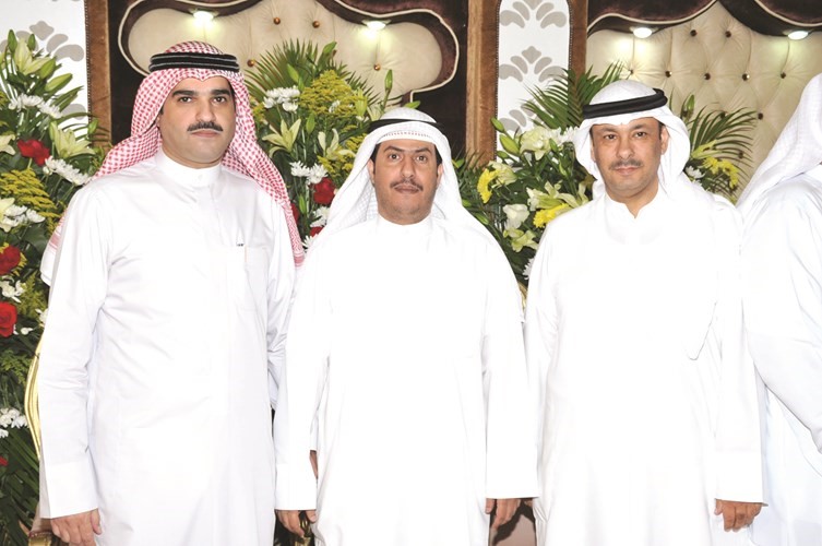 اللواء محمد الفرحان والزميل عبدالهادي العجمي ود جدعان الشمري