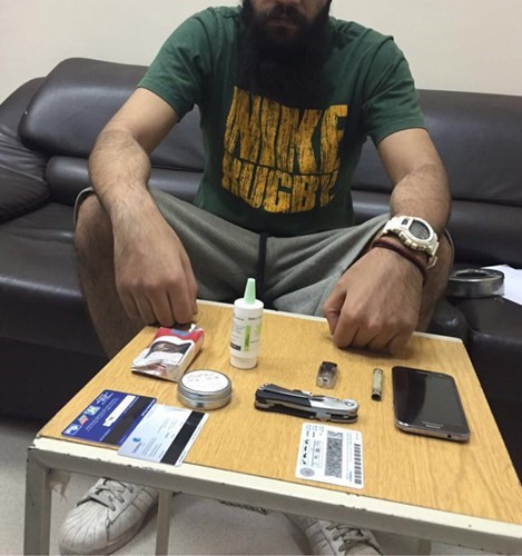 اللص المضبوط في العاصمة