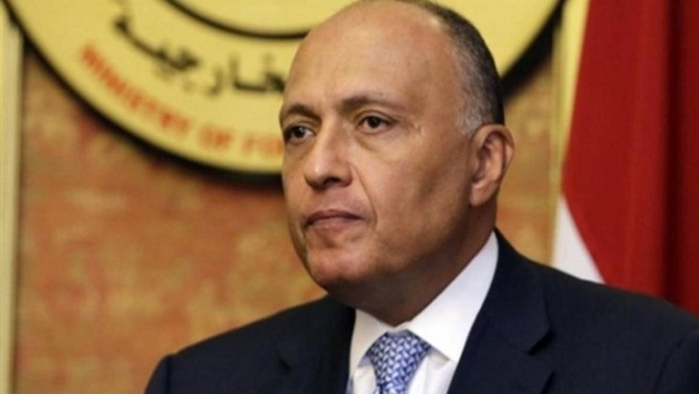 شكري ينفي وجود ترتيبات لزيارة نتنياهو أو وفود إسرائيلية للقاهرة