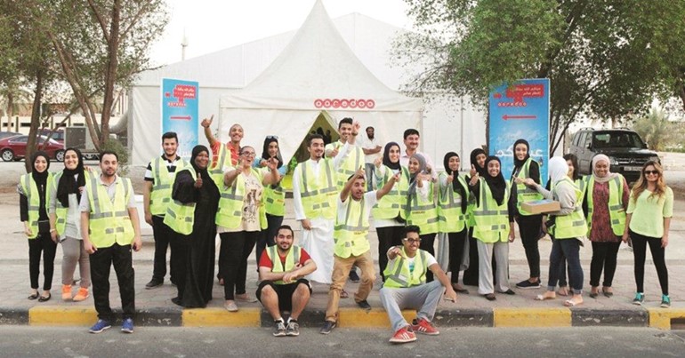 من المشاركين في برنامج Ooredoo التطوعي﻿