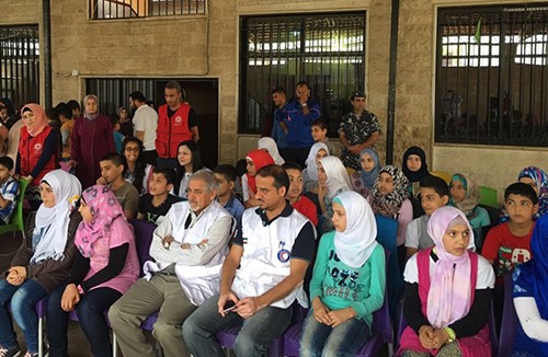 جانب من احتفال مدرسة الفارس المتوسطة