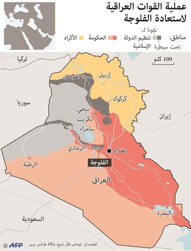 العشائر تتهم «الحشد الشعبي» باختطاف عشرات المدنيين من «الكرمة»