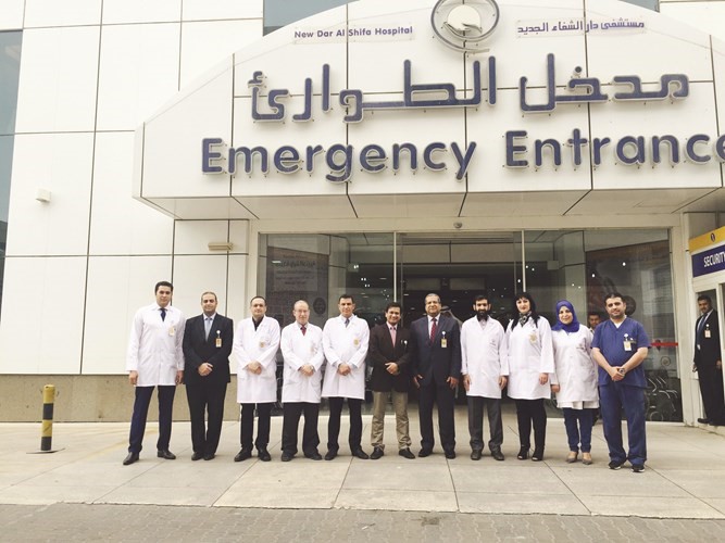 مدخل قسم الطوارئ في مستشفى دار الشفاء