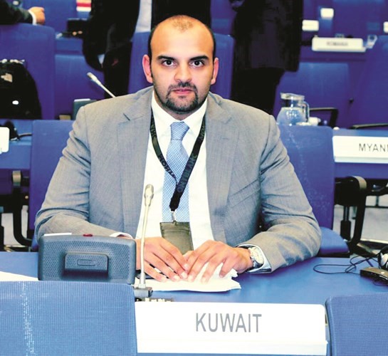 السكرتير الثاني في سفارة الكويت لدى النمسا نواف احمد الرجيب ﻿