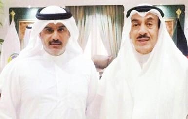 فهد الامير ومحمد المطيري خلال الزيارة