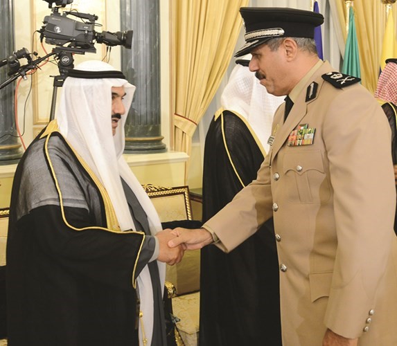 اللواء الشيخ فيصل النواف مباركا لسمو الشيخ ناصر المحمد