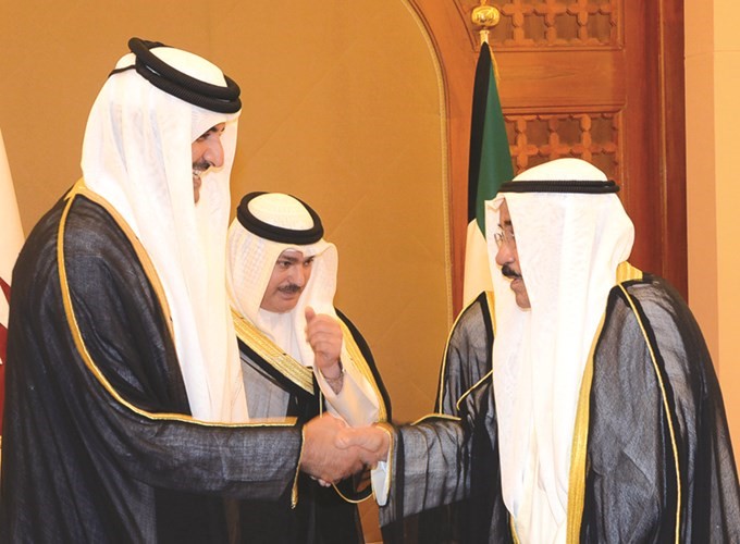 صاحب السمو الشيخ تميم بن حمد والشيخ فيصل السعود﻿